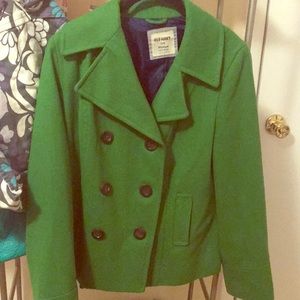 Green Peacoat - Old Navy - Medium